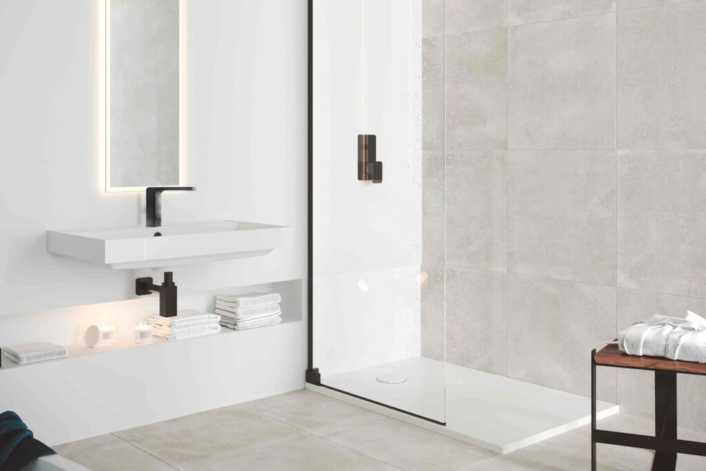 Custom Solid Surface Showers And Bathtubs | Gp Design Vicenza