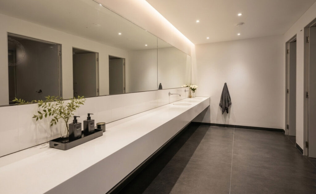 Milano – Consolle Lavabo Su Misura In Krion Snow White In Solid Surface Gp Design Vicenza