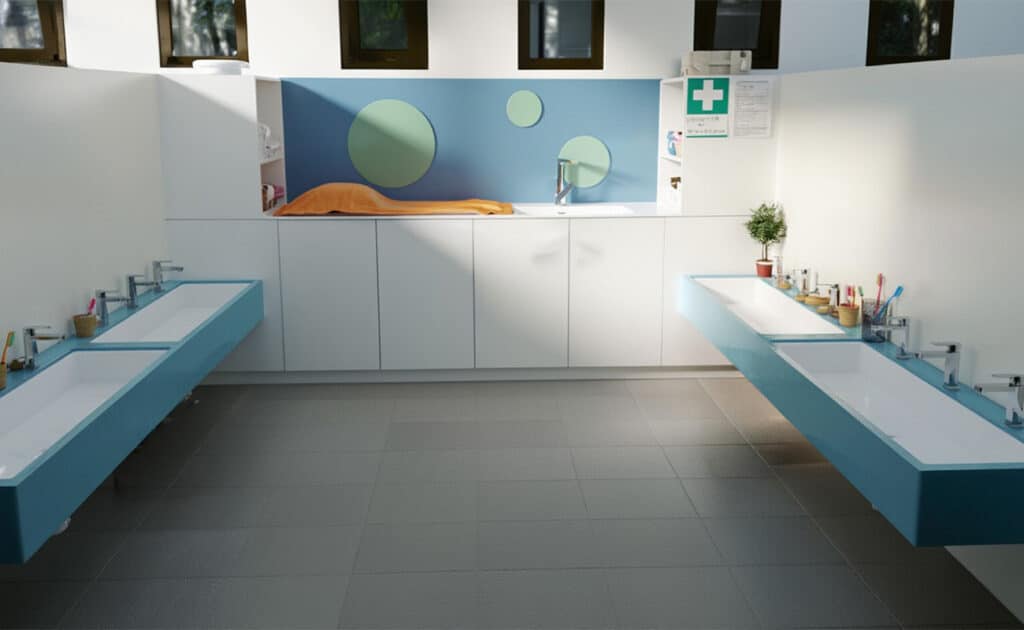 Bagno Per Asilo Nido In Krion A Sandrigo