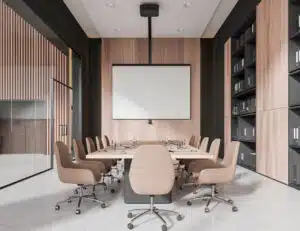 Piano di lavoro su misura per ufficio: soluzioni in Corian per spazi contract